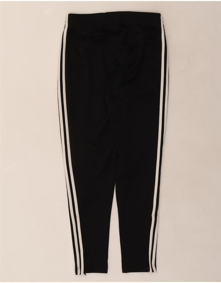 Calça de treino feminina ADIDAS UK 8/10 pequena preta poliéster
