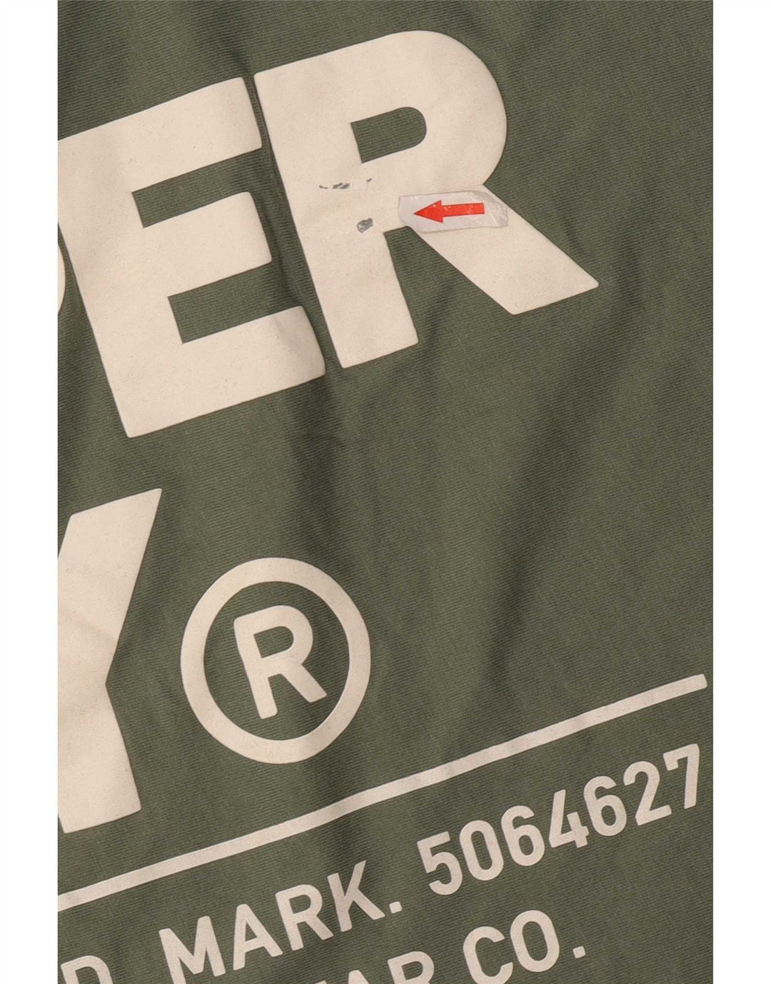 Camiseta gráfica masculina Superdry Top grande algodão verde