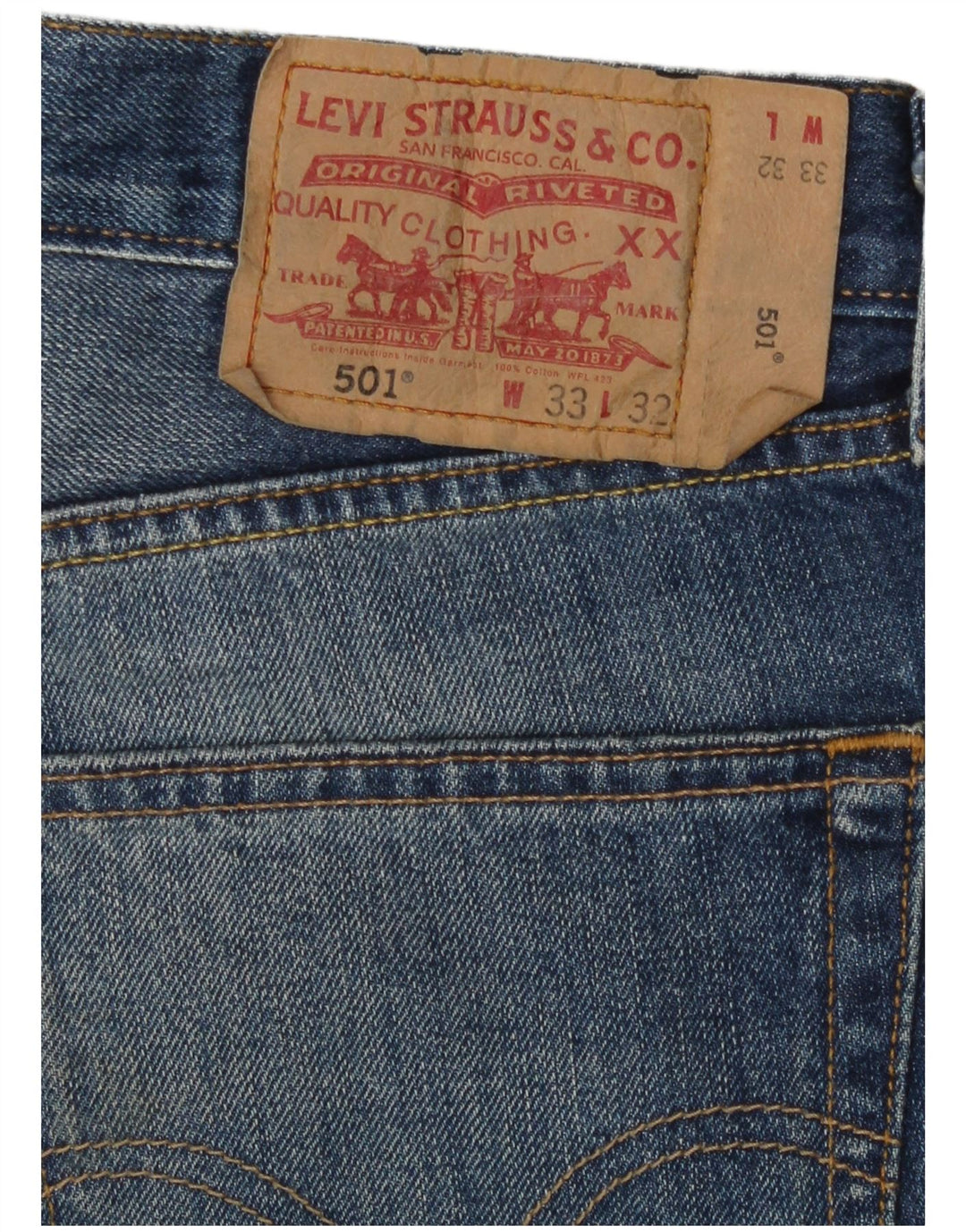 Jeans Levi's 501 Straight Masculino W33 L32 Azul