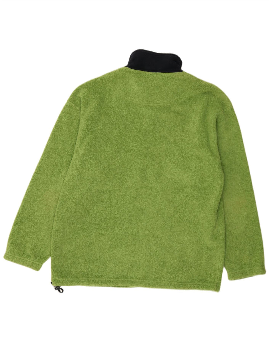 Suéter masculino Marks & Spencer com zíper e gola em lã grande bloco colorido verde