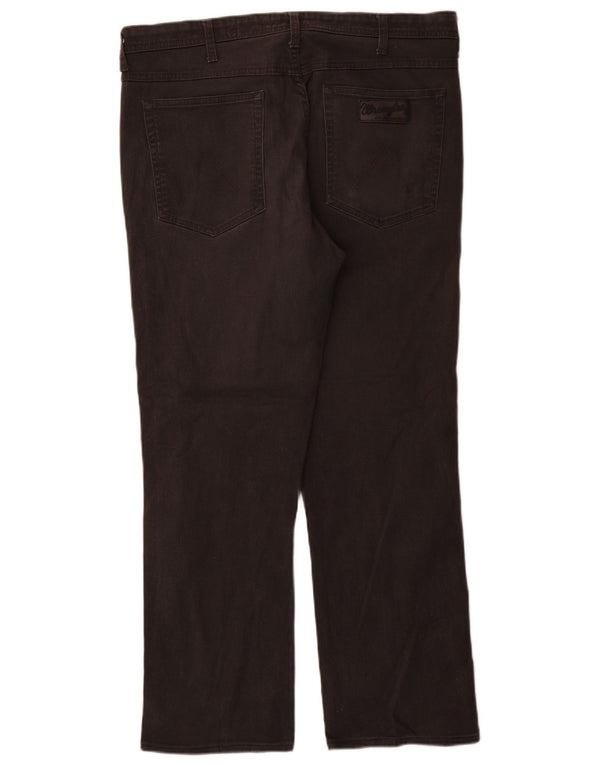 Wrangler Masculino Arizona Stretch Straight Jeans W38 L31 Algodão Cinza