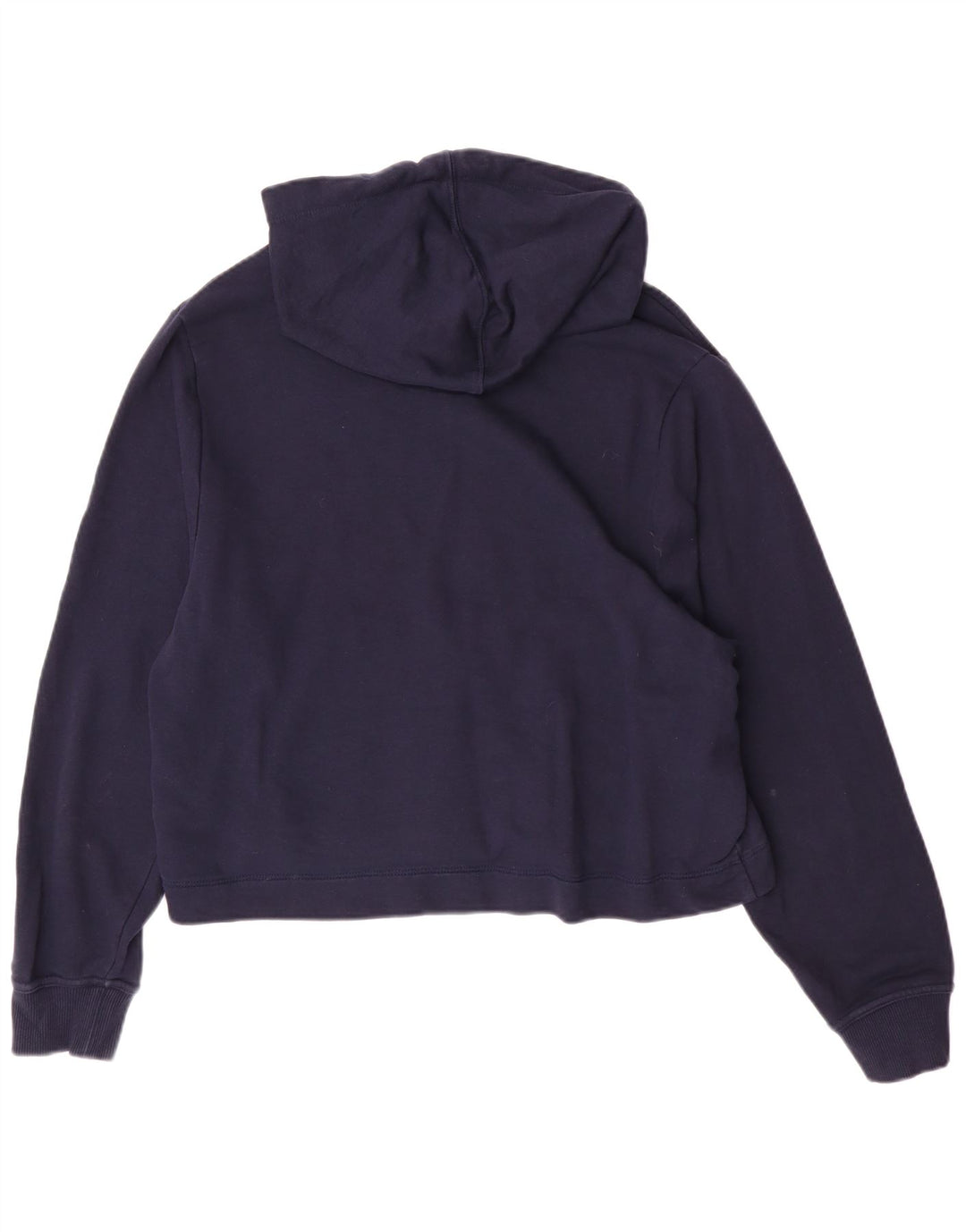 Suéter com capuz gráfico feminino Tommy Hilfiger Reino Unido 14 algodão azul marinho médio