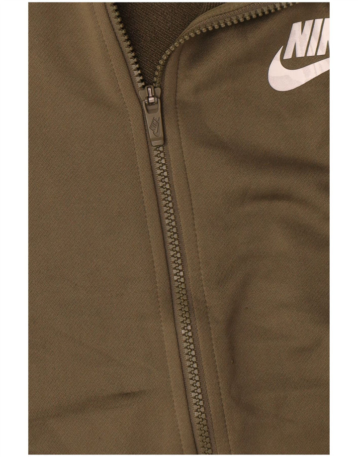 Jaqueta Nike Boys Tracksuit Top 13-14 Anos XL Cáqui Colourblock Poliéster