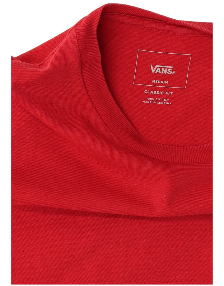 Camiseta VANS Masculina Classic Fit Top Médio Algodão Vermelho