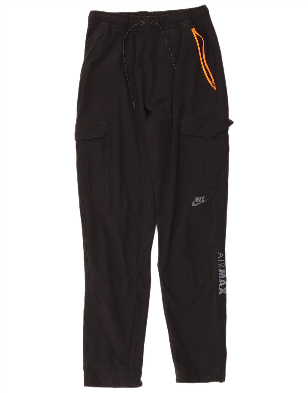 Nike Mens Graphic Joggers Cargo Calças Médio W30 L30 Preto Nylon