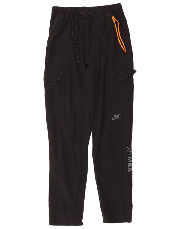 Nike Mens Graphic Joggers Cargo Calças Médio W30 L30 Preto Nylon