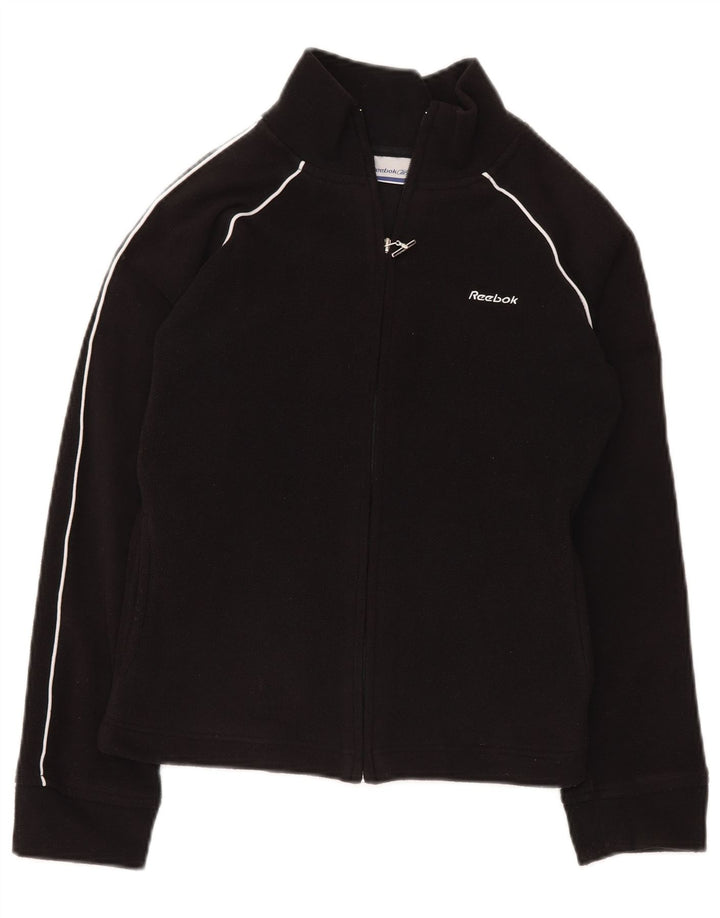 Jaqueta de lã feminina REEBOK UK 10 poliéster preto pequeno
