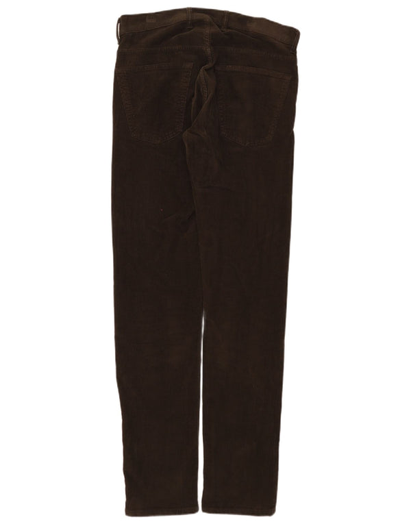 Calça masculina Carrera 717 Slim Fit veludo W32 L33 algodão marrom