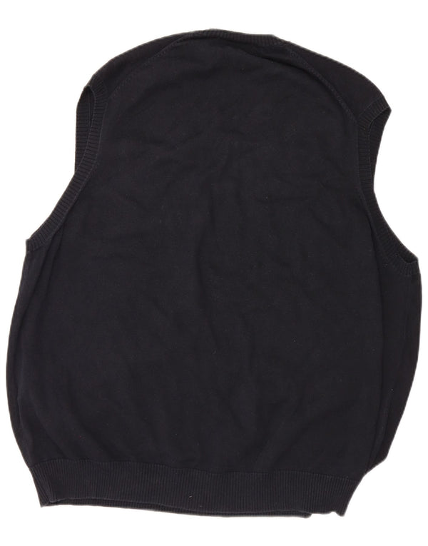 Regata masculina Marks & Spencer Blue Harbor Vest 2XL algodão marinho