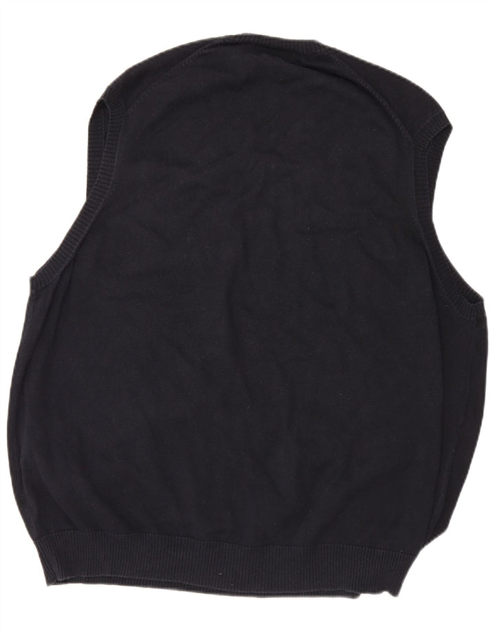 Regata masculina Marks & Spencer Blue Harbor Vest 2XL algodão marinho