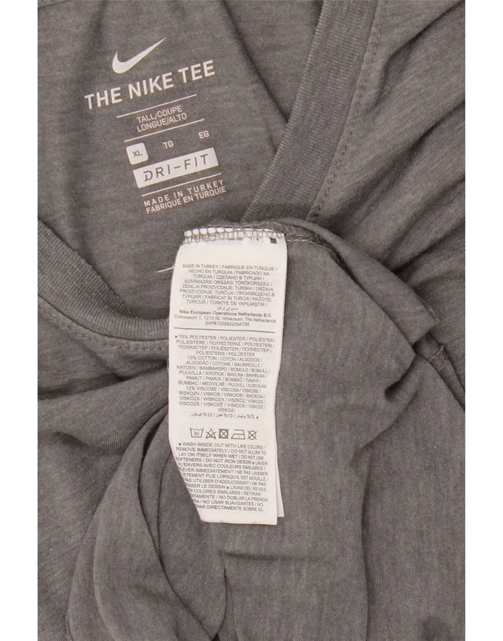 Camiseta Nike masculina alta XL cinza poliéster