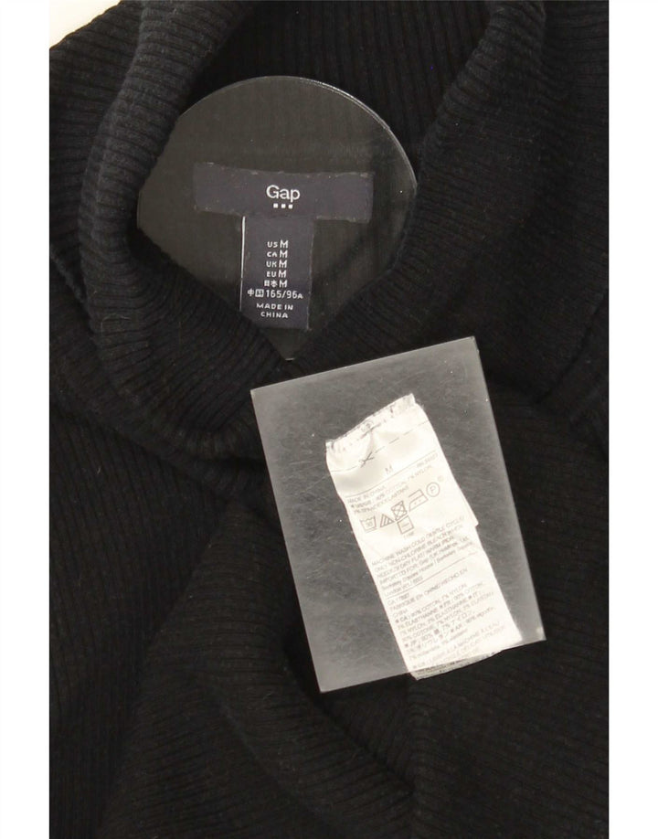 Suéter feminino Gap com gola redonda e algodão preto médio UK 12