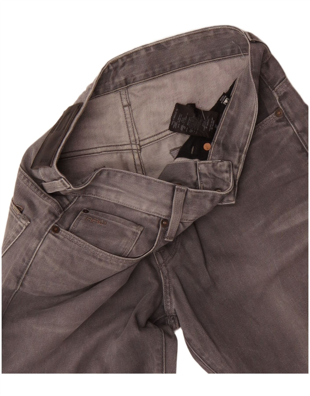 G-Star Masculino 3301 Slim Jeans W30 L32 Cinza Poliéster