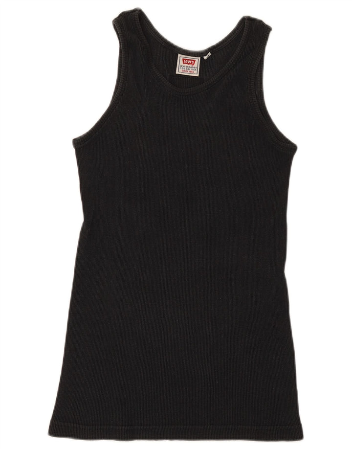 Colete feminino Levi's UK 12 médio algodão preto