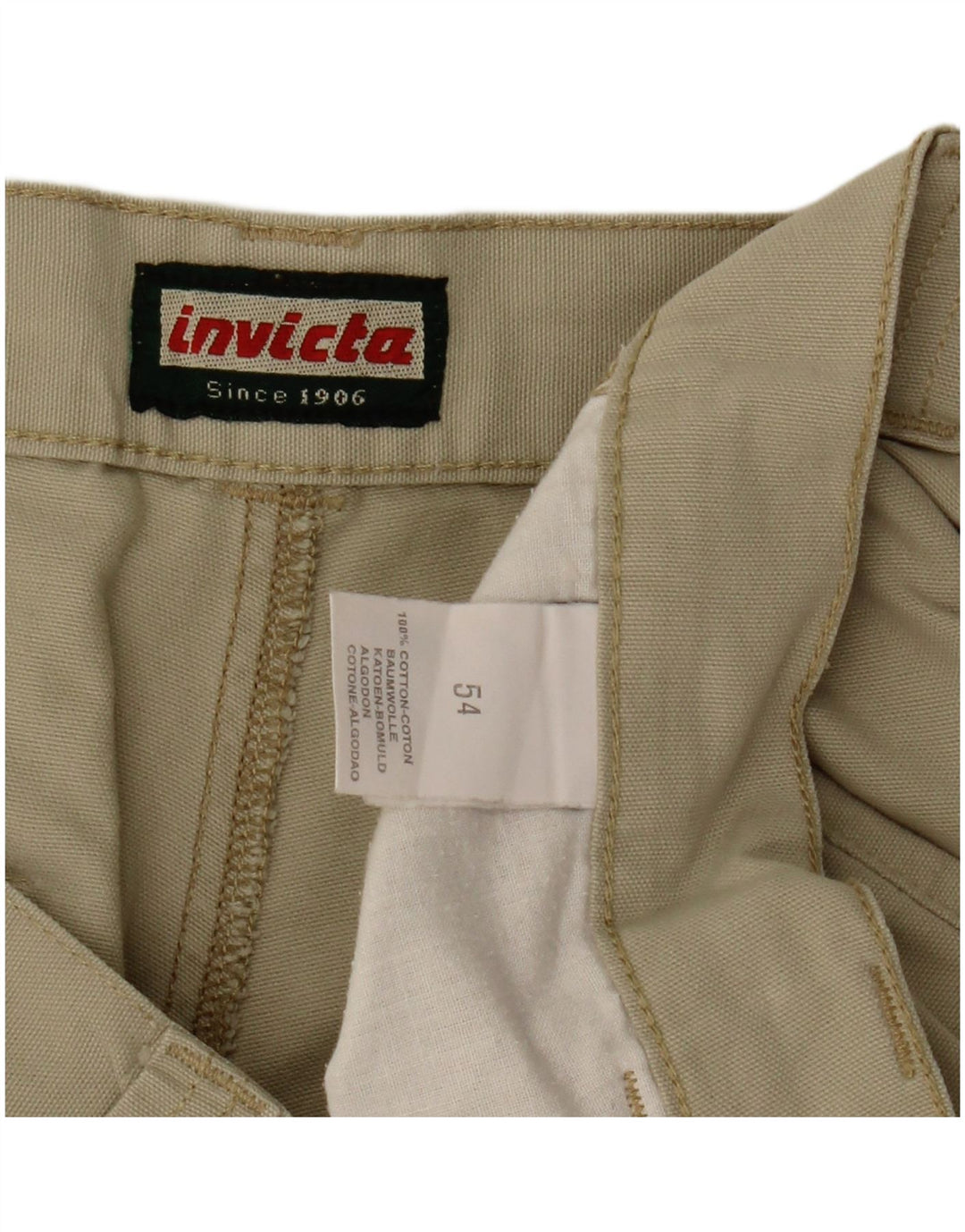 Shorts cargo masculino Invicta IT 54 2XL W36 algodão bege