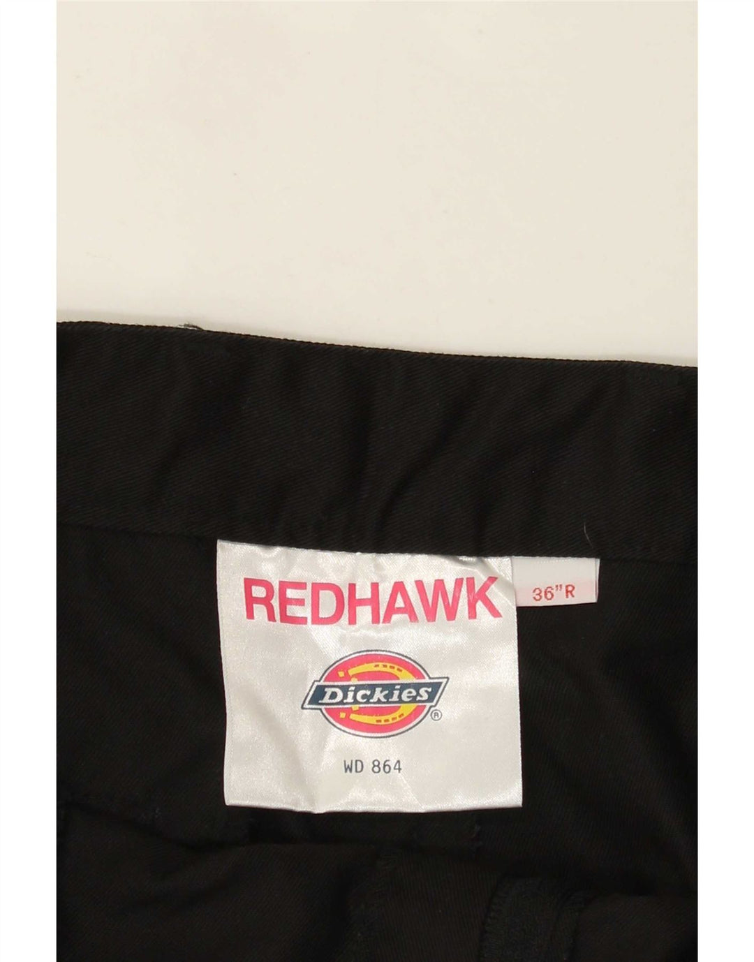Calças Chino retas masculinas Dickies W36 L29 poliéster preto