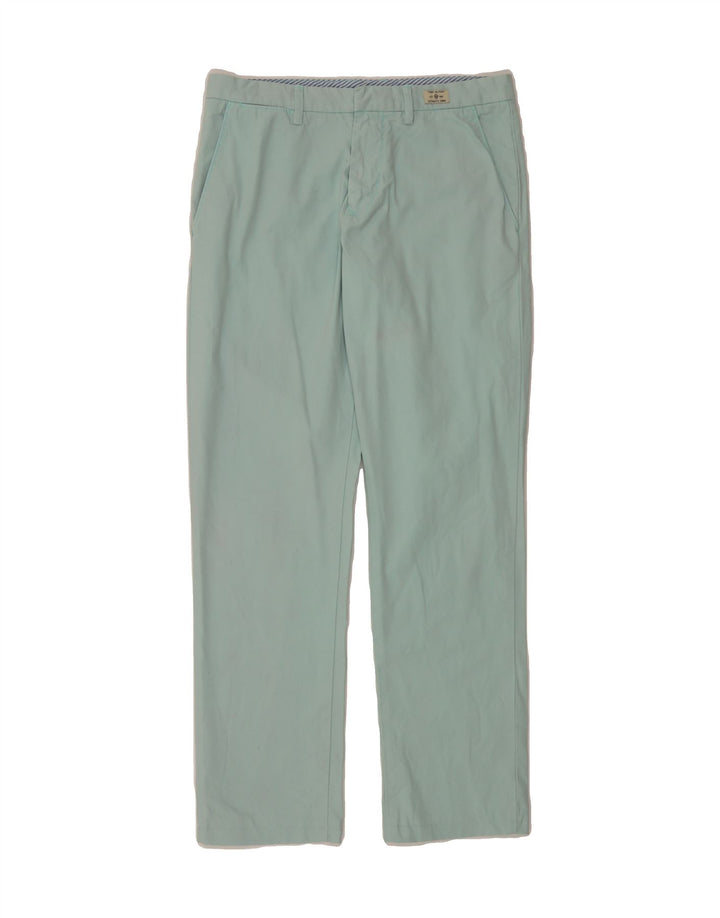 TOMMY HILFIGER Mens Straight Chino Trousers W31 L34  Blue Cotton Vintage Tommy Hilfiger and Second-Hand Tommy Hilfiger from Messina Hembry 
