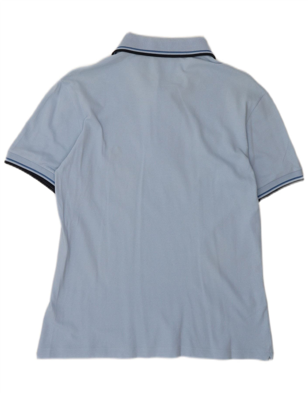 Camisa polo masculina leve e elástica FRED PERRY de algodão azul pequeno