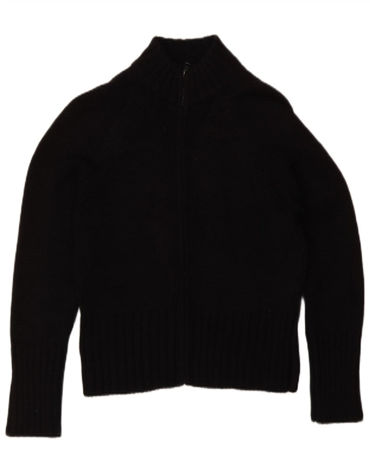 Suéter cardigã feminino Marks & Spencer Reino Unido 14 acrílico preto médio