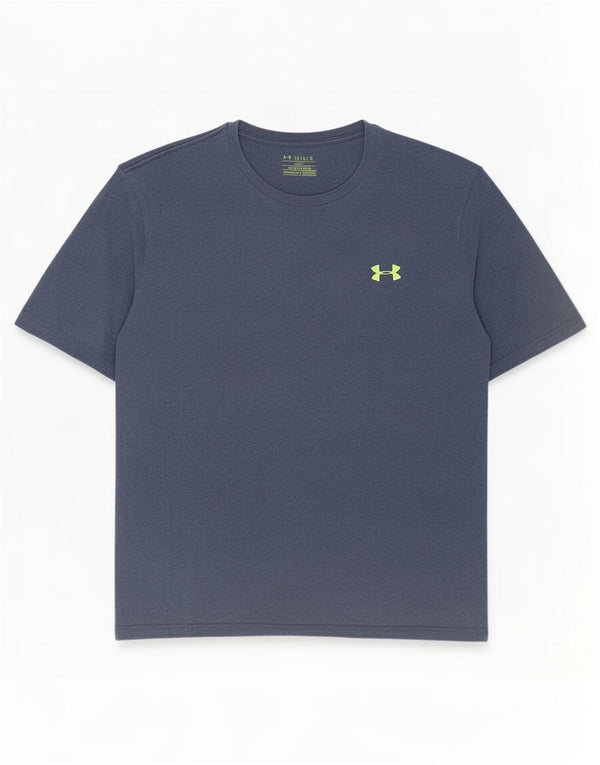 Camiseta masculina Under Armour Heat Gear grande azul marinho