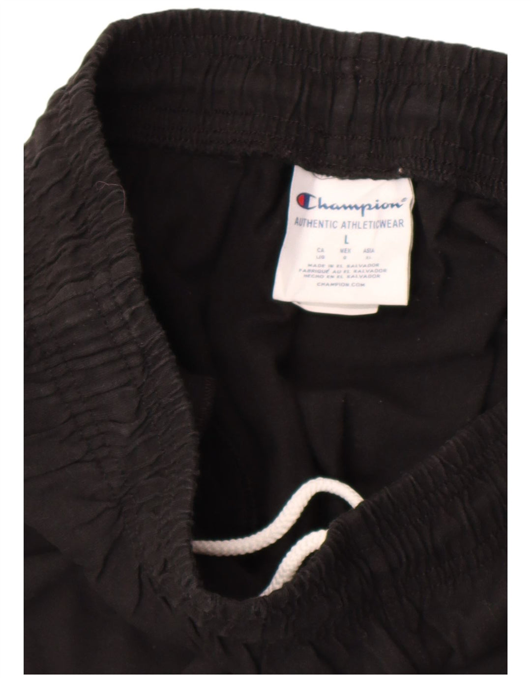 Calça esportiva masculina Champion Joggers grande algodão preto
