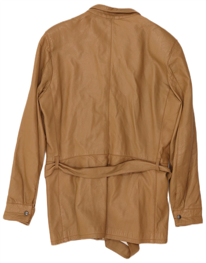 Jaqueta de couro feminina VINTAGE IT 46 grande marrom