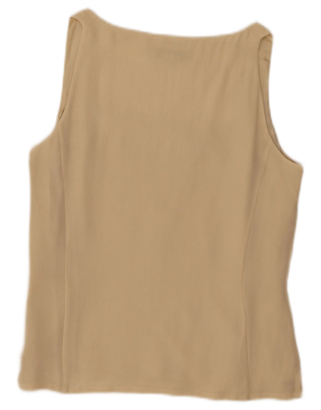 Blunauta blusa feminina sem mangas top IT 42 seda bege médio