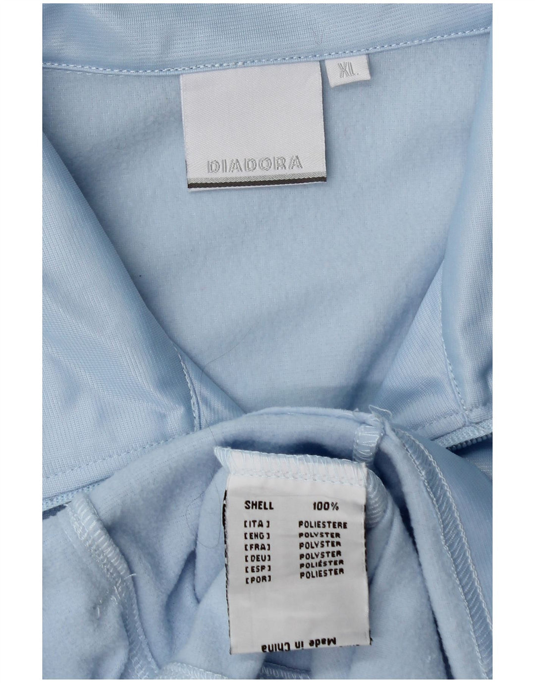 Diadora Womens Tracksuit Top Jacket UK 18 XL Azul Poliéster