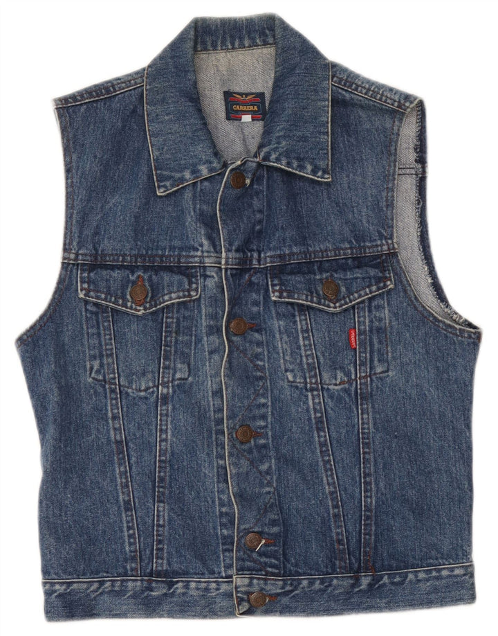 Colete jeans masculino Carrera UK 36 pequeno azul