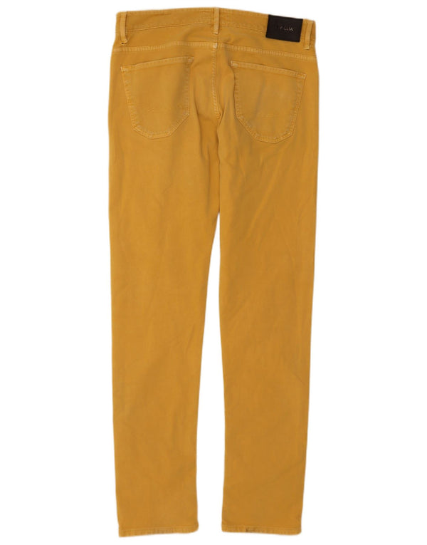 SIVIGLIA Mens Jeans Slim W35 L34 Algodão Amarelo