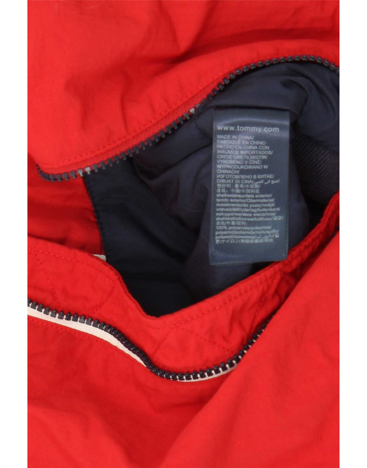 Jaqueta bomber masculina Tommy Hilfiger UK 36 pequena poliamida vermelha