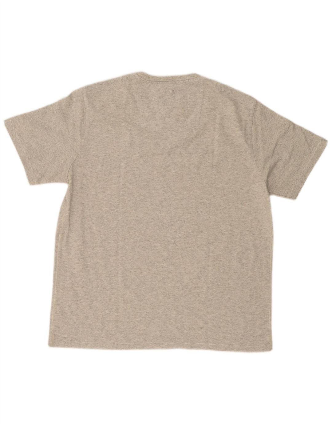 Camiseta gráfica masculina FAT FACE Top grande algodão manchado cinza