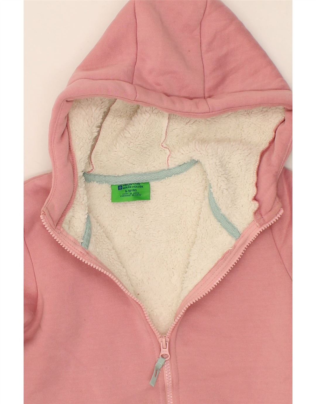 MOUNTAIN WAREHOUSE Girls Zip Hoodie Sweater 9-10 Years Pink Polyester Vintage Mountain Warehouse and Second-Hand Mountain Warehouse from Messina Hembry 