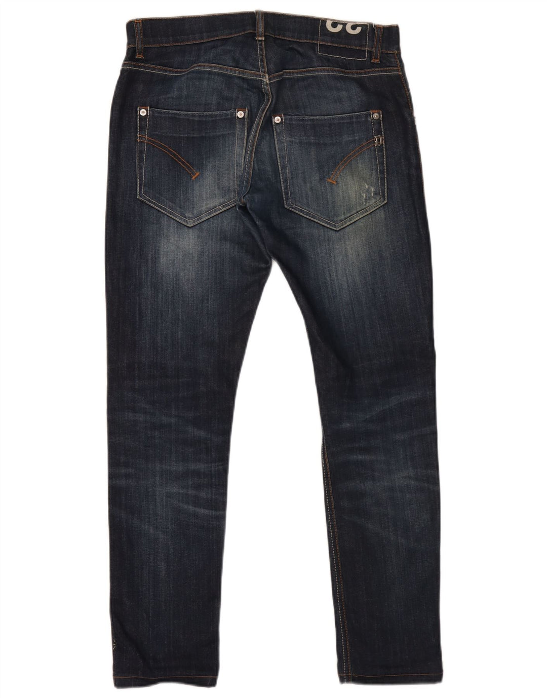 Dondup Mens Sam Skinny Jeans W32 L29 Azul Marinho Algodão