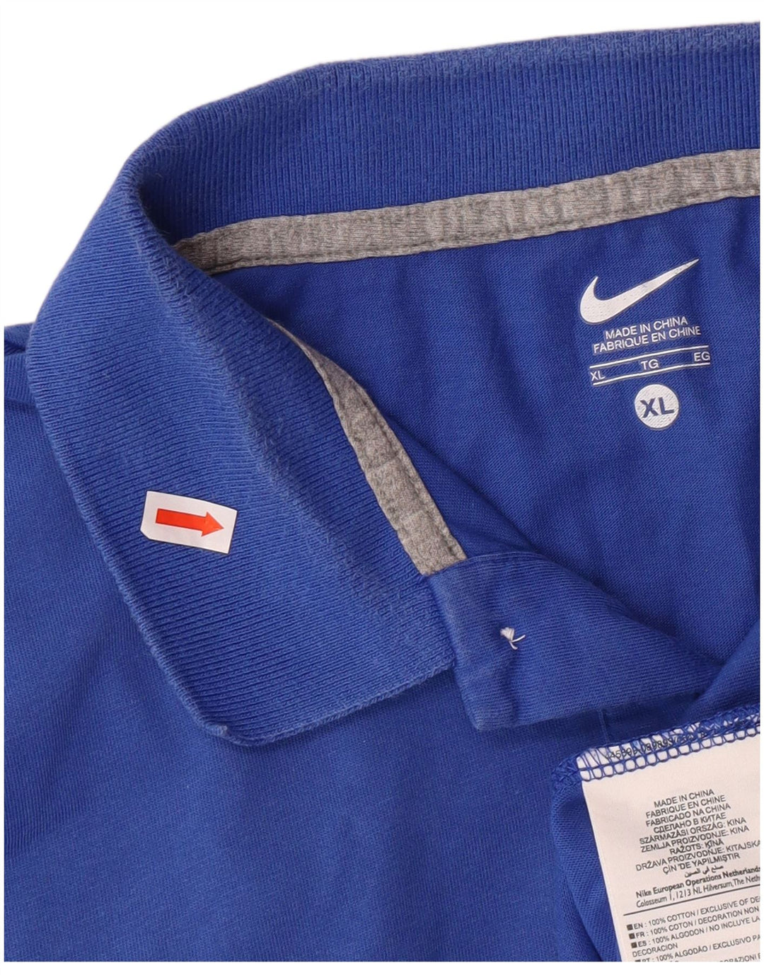 Camisa polo masculina NIKE XL azul algodão