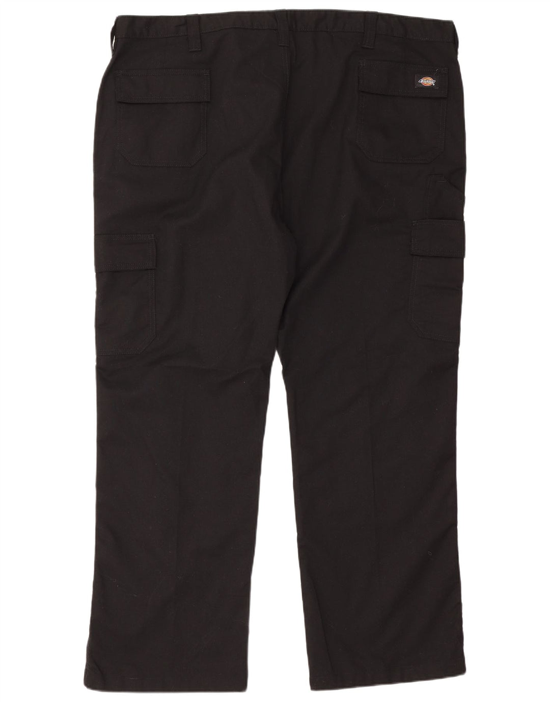 Calças cargo retas masculinas Dickies W46 L30 poliéster preto