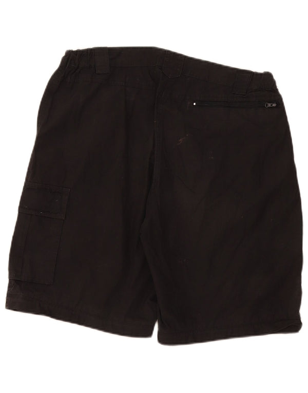 Mountain Warehouse Womens Cargo Shorts UK 14 Large W34 Black Polyester