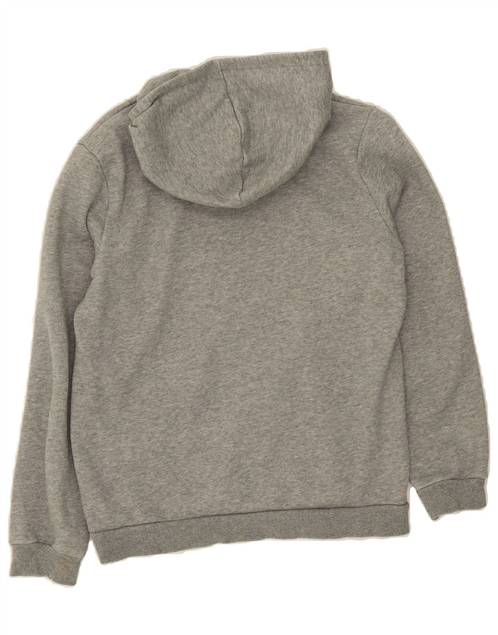 PUMA Boys Graphic Hoodie Jumper 13-14 Years Grey Cotton Vintage Puma and Second-Hand Puma from Messina Hembry 