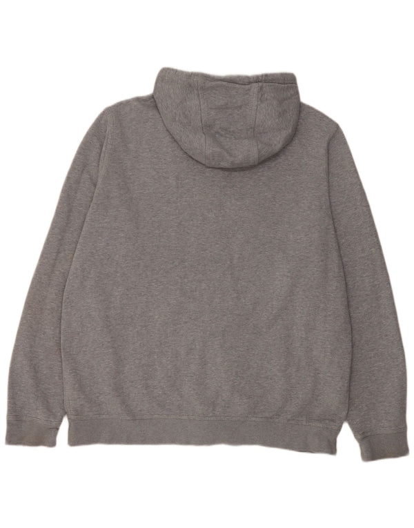 Suéter Nike masculino com capuz e zíper 2XL algodão cinza