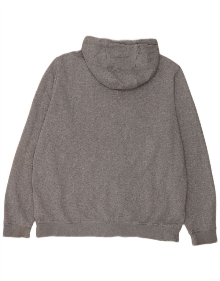 Suéter Nike masculino com capuz e zíper 2XL algodão cinza
