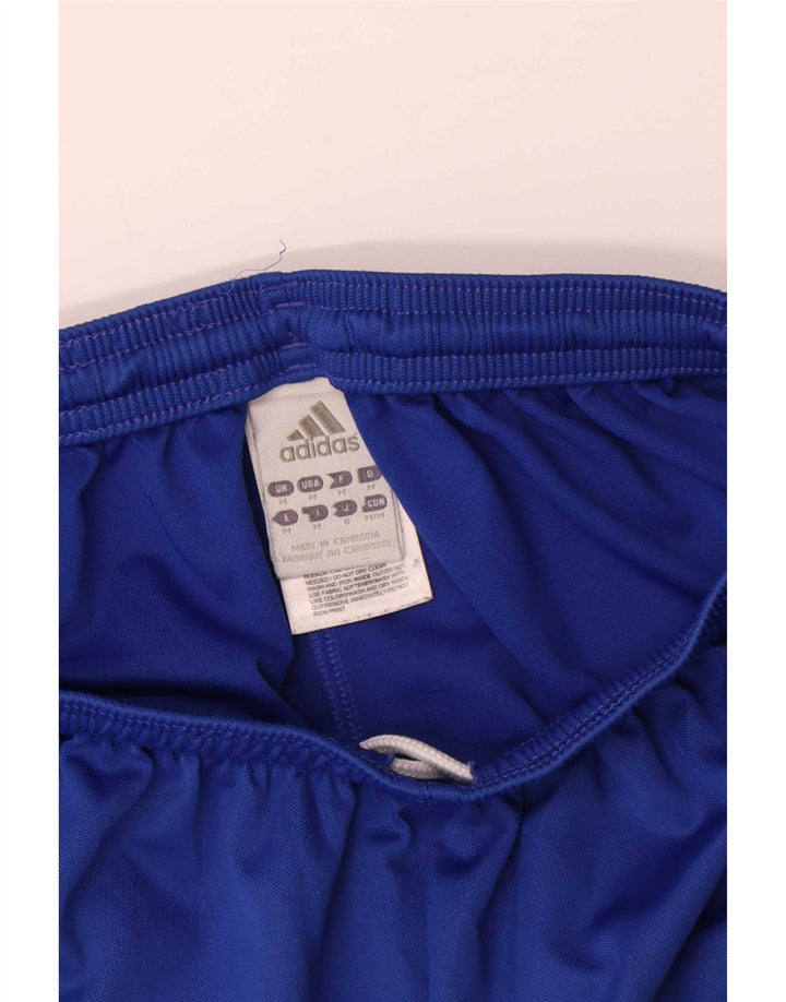 Adidas Mens Climalite Graphic Sport Shorts Médio Azul Poliéster