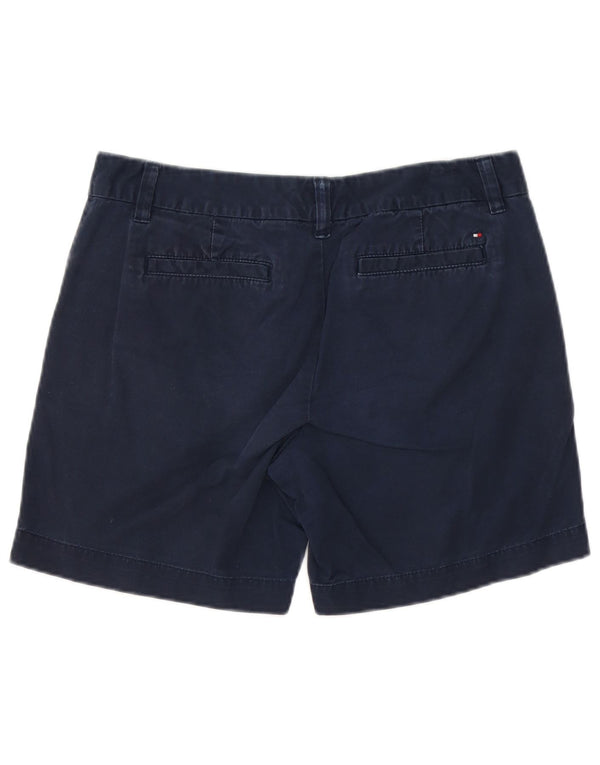 Shorts Chino feminino Tommy Hilfiger EUA 6 médio W32 algodão azul marinho