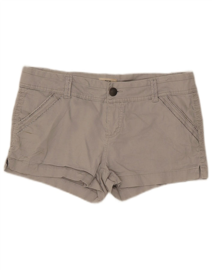 Shorts Chino feminino de cintura baixa BKE W30 algodão cinza médio