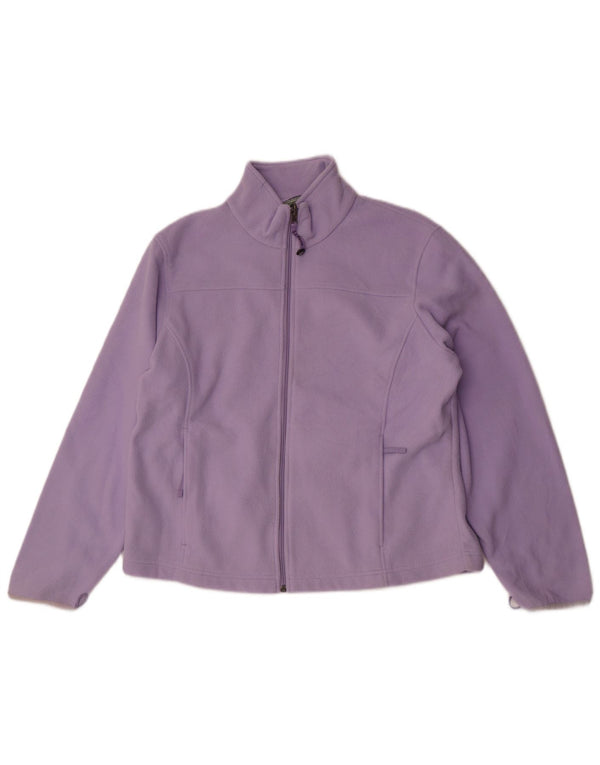 LLBean Womens Liner Fleece Jacket UK 16 Grande Roxo