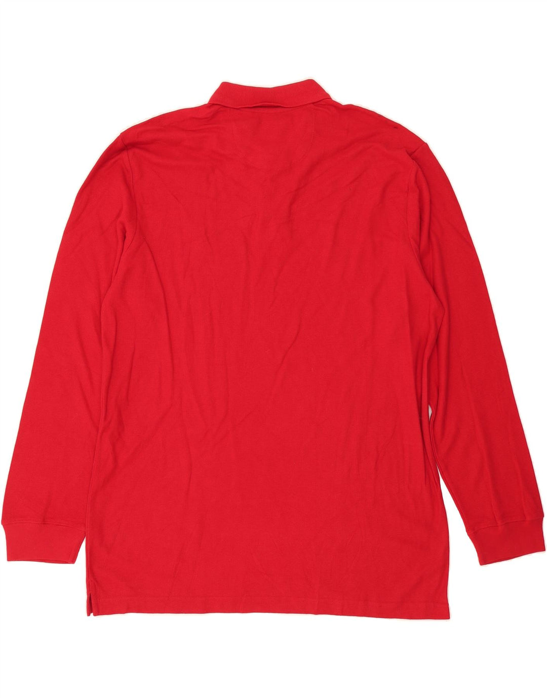 CHAPS Mens Long Sleeve Polo Shirt XL Red Cotton Vintage Chaps and Second-Hand Chaps from Messina Hembry 