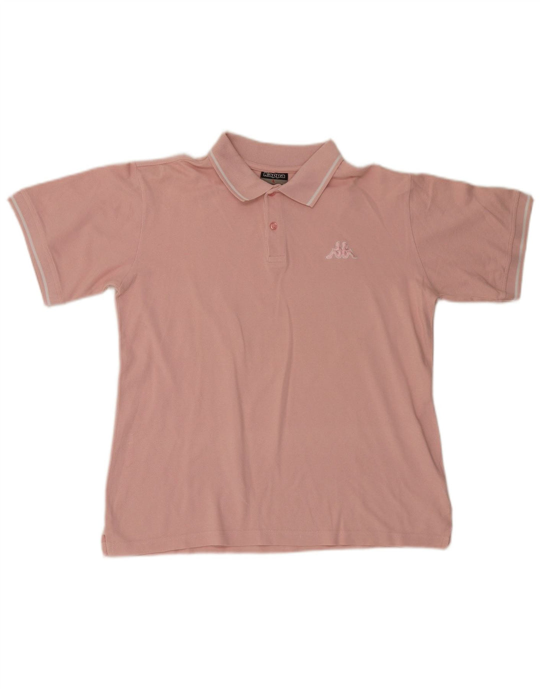 Camisa polo masculina Kappa grande algodão rosa