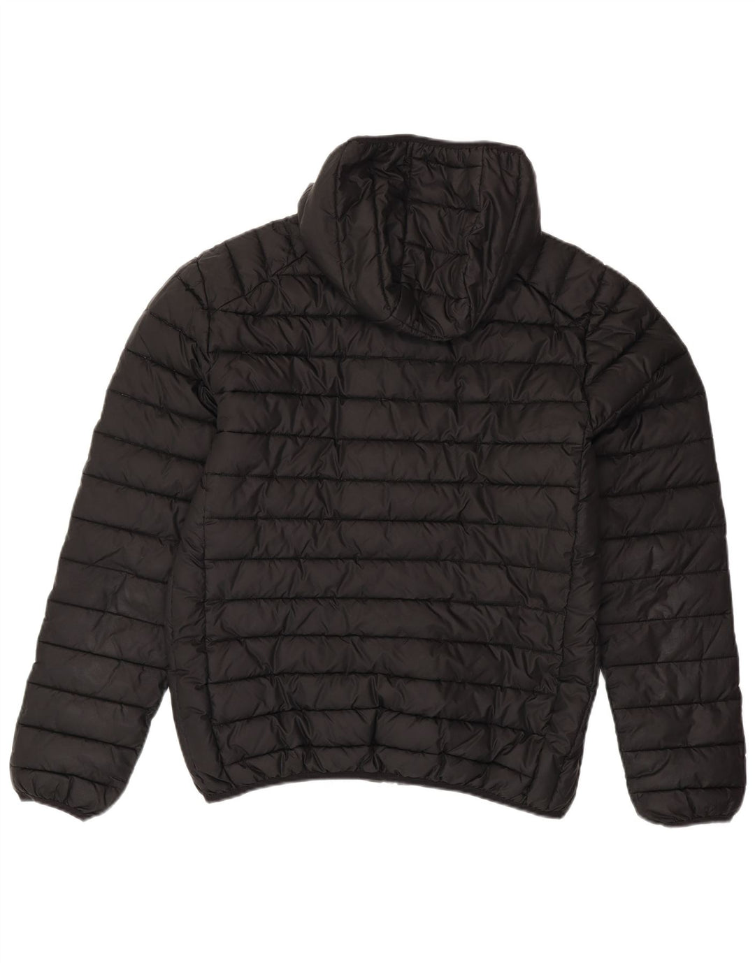 Jaqueta masculina acolchoada com capuz ELLESSE UK 40 grande poliéster preto