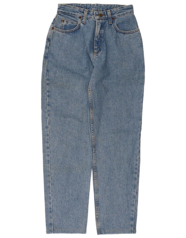 Lee Mens Jeans Cônicos De Cintura Alta EUA 12 Grande W28 L29 Algodão Azul