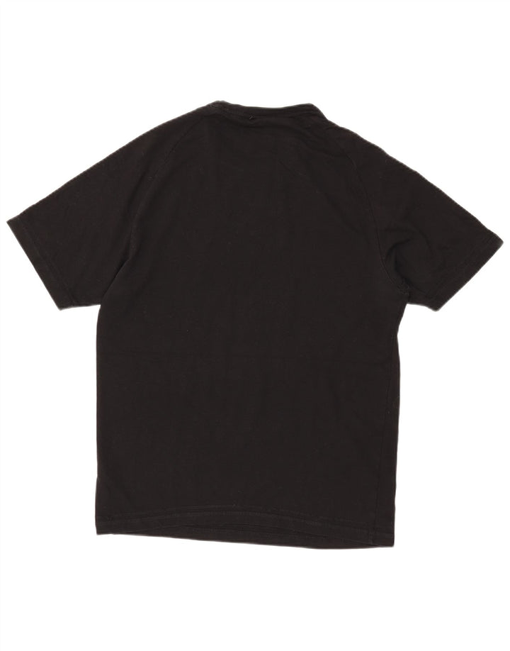 Camiseta gráfica masculina ASICS Top médio algodão preto