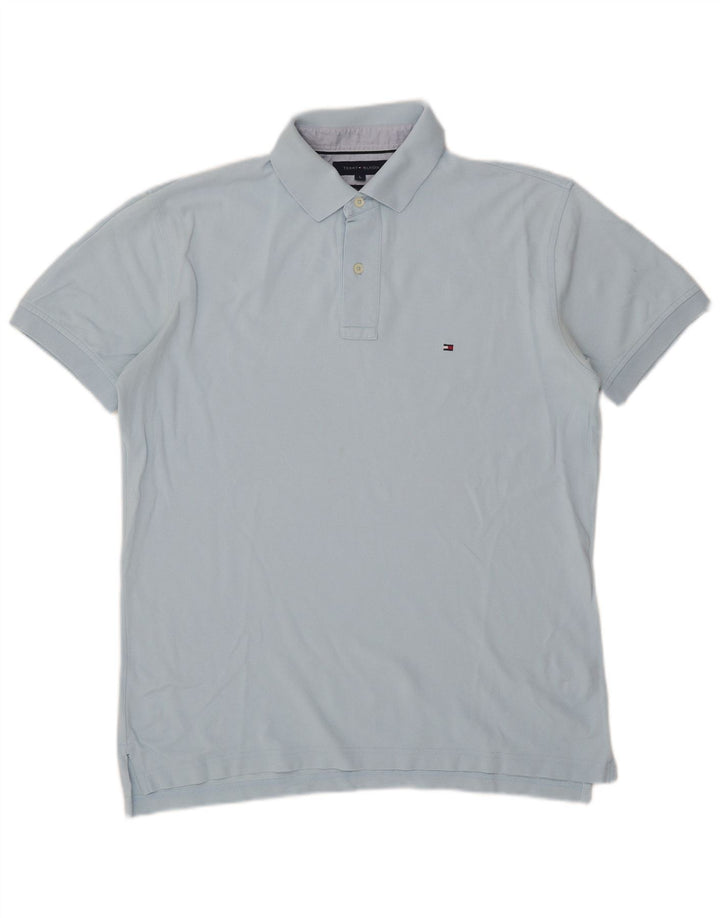 Camisa polo masculina Tommy Hilfiger grande azul